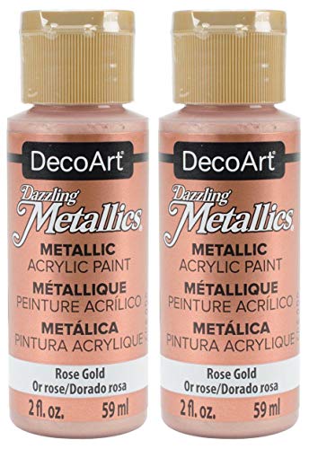 Dazzling Metallics Acrylic Paint 2oz-Rose Gold - WoodArtSupply