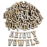 Wood Craft Vowel Letters (Pack of 144) S&S Worldwide