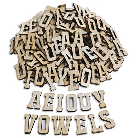 Wood Craft Vowel Letters (Pack of 144) S&S Worldwide
