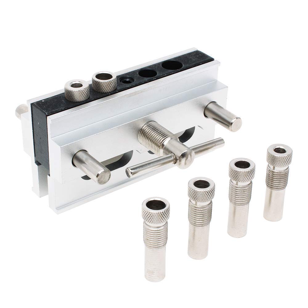 AUTOTOOLHOME Self Centering Doweling Jig Dowel Drill Guide Bushings Set Wood Dowel Jig Kit Woodworking Joints Tools AUTOTOOLHOME