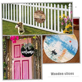 BESPORTBLE 5pcs Wooden Blank Hanging Tag Christmas Wood Sign Wood Sign Blank Unfinished Wood Cutout Blank Wooden BESPORTBLE