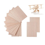 iUoczi 12 Pack Balsa Wood Sheets 1/12 x 4 x 6 Inch Cricut Unfinished Thin Wood Sheets for Crafts Make Models of House Airplane Ship Boat DIY Wooden iUoczi