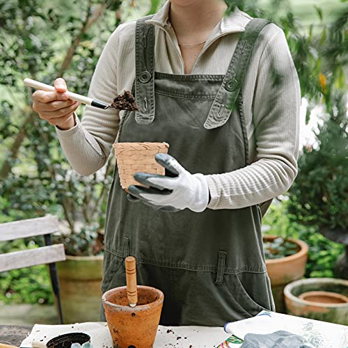 Zerodeko 10PCS Miniature Artifical Wood Woven Baskets, Mini Woven Baskets Without Handles for Home Office Table Party Favors Crafts Decoration Zerodeko