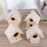 COHEALI 5 Pcs Ornament Kits for Kids Bird House Birdhouses for Outdoors Hanging Birdhouse Kit Garden Desktop Mini Birdhouse DIY Unfinished Birds COHEALI