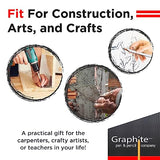 GRAPHITE Hard Lead Carpenter Pencils Bulk - (72) Pieces Lumber Wooden Pencil #2 (HB) - Neon Orange - WoodArtSupply