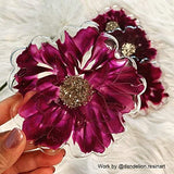 RESINWORLD 8 Pack Thick 4 inches Resin Coaster Molds Set + 4 Pack Flower Coaster Molds ResinWorld