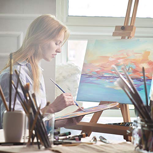 ARTEZA Metallic Gouache Paint Set, Set of 36 Pearl Paint Colors in 12ml/0.4 US fl oz Tubes, Pearlescent Paint for Canvas and Paper, Gouache Artist ARTEZA