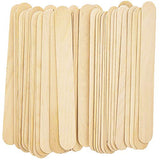 Pandaspa 200 Pieces Jumbo Craft Sticks, Premium Natural Wood for Building, Mixing, and Creating Craft Projects, Size 6 x 3/4 Pandaspa