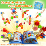 GraceDuck Kids Tool Bench Wooden Set Toys - Montessori Toys for 2 3 4 5 Year Old Workbench Boy Girl Construction Toys for 2 Year Old Boy Educational GraceDuck