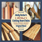 Molly Parker's Old School Cutting Board Balm - Wood Finish - Cutting Board Sealer - Non Toxic - Beeswax - Food Safe - Made in America WoodArtSupply