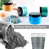 Ceya Mica Powder, 5.3oz/ 150g Charcoal Grey Pearlescent Effect Colorant Pigment Powder for Epoxy Resin,Tumblers, Slime Bath Bomb, Soap Dye, Slime, ceya
