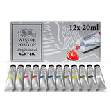 Winsor & Newton Artists' Acrylic Color 12-Tube Set, 20ml Winsor & Newton