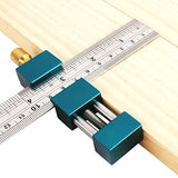 Triden Woodworking Ruler Stop Block Precision Ruler Stop Fence Used for Measurement Transfer, Depth Gauge(Ruler not Included) WoodArtSupply