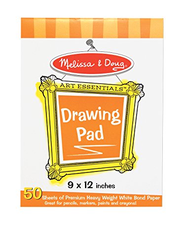 Melissa & Doug Drawing Pad (9 x 12 inches) With 50 Sheets of White Bond Paper - WoodArtSupply