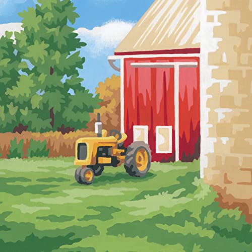 Dimensions On The Farm Paint by Number Kit for Adults and Kids, 14" x 11", Multicolor Dimensions