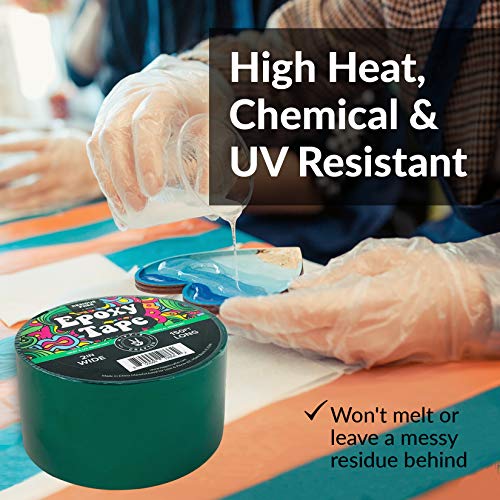 Resin Tape for Epoxy Resin Molding and Epoxy Mold Release for Epoxy Resin Thermal Adhesive Tape for Micro Pour Epoxy Resin Tape and Form with UV HIPPIE CRAFTER
