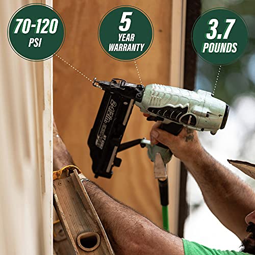 Metabo HPT Finish Nailer | 16 Gauge Finish Nails - 1-Inch up to 2-1/2-Inch | Integrated Air Duster | 5-Year Warranty | NT65M2S