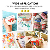 Magicfly Bulk Acrylic Paint Set, 14 Rich Pigments Colors (280 ml/9.47 fl oz.) Acrylic Paint Bottles, Non-Fading, Non-Toxic Craft Paints for Painting Magicfly