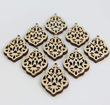 ALL SIZES BULK (12pc to 100pc) Unfinished Wood Laser Cutout Chandelier Scroll Dangle Earring Jewelry Blanks Shape Crafts Made in Texas Texan Wood Crafts