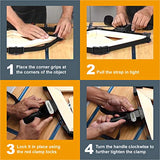 POWERTEC 71017 Quick Release Band Clamp | Woodworking Frame Clamping Strap Holder POWERTEC