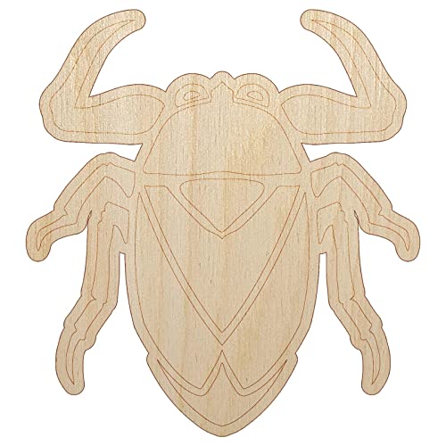 Giant Water Bug Aquatic Insect Unfinished Wood Shape Piece Cutout for DIY Craft Projects - 1/4 Inch Thick - 6.25 Inch Size Sniggle Sloth