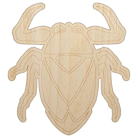 Giant Water Bug Aquatic Insect Unfinished Wood Shape Piece Cutout for DIY Craft Projects - 1/4 Inch Thick - 6.25 Inch Size Sniggle Sloth