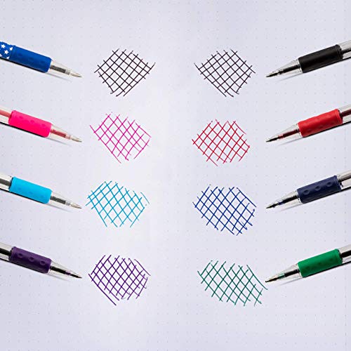 Pentel R.S.V.P. Ballpoint Pen, Fine Line, (0.7mm), Assorted Ink, Clear Barrel, 5 Pack (BK90BP5M) Pentel