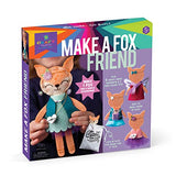 Craft-tastic – Make a Fox Friend Craft Kit – Learn to Make 1 Easy-to-Sew Stuffie with Clothes & Accessories Craft-tastic
