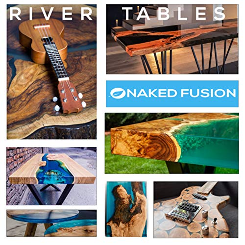 NAKED FUSION Epoxy Resin Deep Pour Crystal Clear Formula-2 Inch Thick Pour Casting Resin for River Tables, Deep Resin Molds, Live Edge Wood and Deep