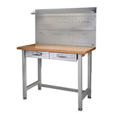 Seville Classics (UHD20247B) UltraHD Lighted Workbench (48L x 24W x 65.5H Inches) Stainless Steel Seville Classics