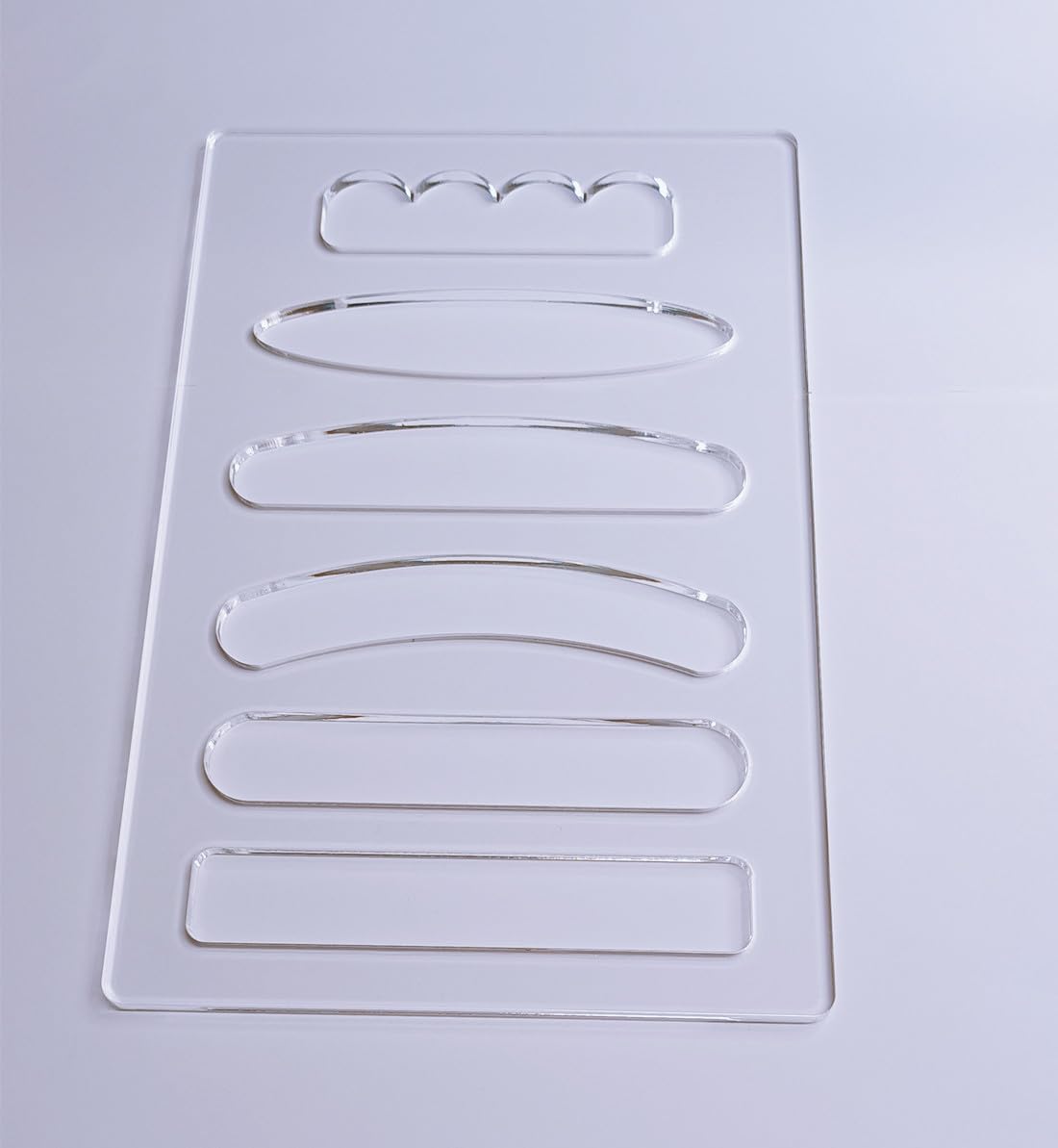 Charcuterie Board Handle Template,Acrylic Router Template,6 in 1 Grab Handle Router Template,Woodworking Router Template (11.75x7.75") Yuxuanish