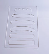 Charcuterie Board Handle Template,Acrylic Router Template,6 in 1 Grab Handle Router Template,Woodworking Router Template (11.75x7.75") Yuxuanish