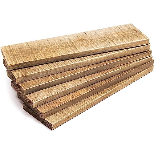 Bright Creations 6 Pack Rustic Style Weathered Reclaimed Wood Bundle Perfect for Homemade Shelves, DIY Projects and Home Decor