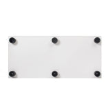 Nifoti 64.5" High 4-Shelf Double Door Glass Display Cabinet with Locks - Versatile Curio and Bookshelf for Living Room nifoti