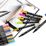 ZEYAR Permanent Markers Fabric Art Pens, Great on Bags, Shoes, T-shirts & Other Fabric Paint Materials - Child Safe & Non-Toxic For Washable Art and ZEYAR