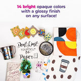 PINTAR Glitter Pens for Adults and Kids - Glitter Stylus Pens Fine Point - Fine Tip Paint Pens - Acrylic Glitter Markers - Acrylic Paint Pens for PINTAR