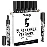 Chalkola Chalk Markers - 40 Neon, Classic & Metallic + 5 Black Chalk Markers 6mm Chalkola