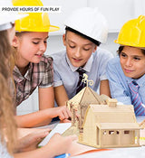 Puzzled 3D Puzzle Farm Barn Set Wood Craft Construction Model Kit, Fun & Educational DIY Wooden Toy Assemble Model Unfinished Crafting Hobby Puzzle Puzzled