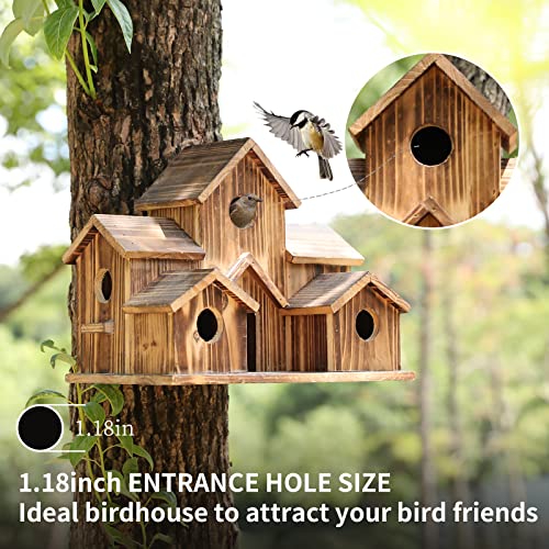 Bird House,Bird Houses for Outside Clearance,Bird House for Outside,Room for 6 Bird Families in Each,Large Bird House for Garden/Courtyard/Backyard YYYUAN