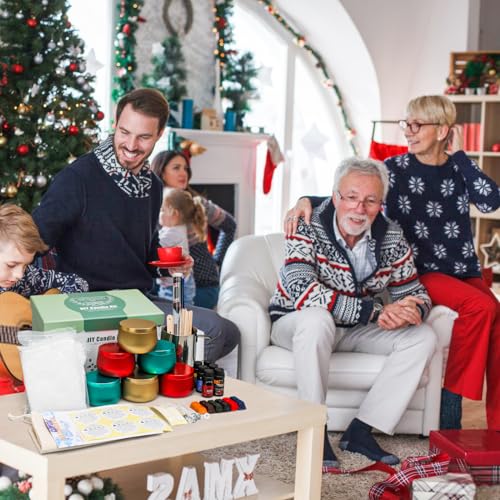 Candle Making Kit, Beeswax Scented Candles Supplies Arts and Crafts for Adults and Teens Gift Set for Women Including Fragrance, Soy Wax, Cotton YINUO LIGHT