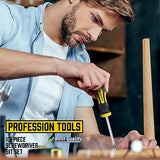 Amartisan 10-Piece Magnetic Screwdrivers Set, 5 Phillips and 5 Slotted Tips Professional Cushion Grip Screwdriver Set Amartisan