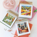 Primrosia Inspiring Perpetual Calendar: Undated Daily Desk Planner for Motivation - Flip Stand Design - Daily Inspirational & Empowering Quotes - Primrosia