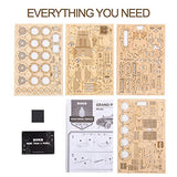 ROKR Grand Prix Car 3D Wooden Puzzle - Mechanical Model Kit for Adults and Creative Gift ROKR