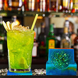 12 Pcs Resin Molds Set Epoxy Coaster Storage Box in Rectangle Round Silicone Casting Mold for Halloween DIY Art Craft Cup Mat Patelai