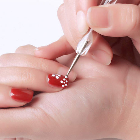 5 pc 2 Way Dotting Pen Tool Nail Art Tip Dot Paint Manicure kit (5PC) HiMo