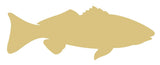 Red Fish Cutout Unfinished Wood Fisherman's Decor Lake House Summer Fishing MDF Shaped Canvas Style 1 Diverse Woodworking