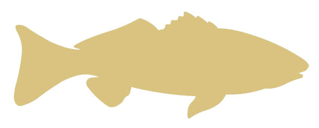 Red Fish Cutout Unfinished Wood Fisherman's Decor Lake House Summer Fishing MDF Shaped Canvas Style 1 Diverse Woodworking