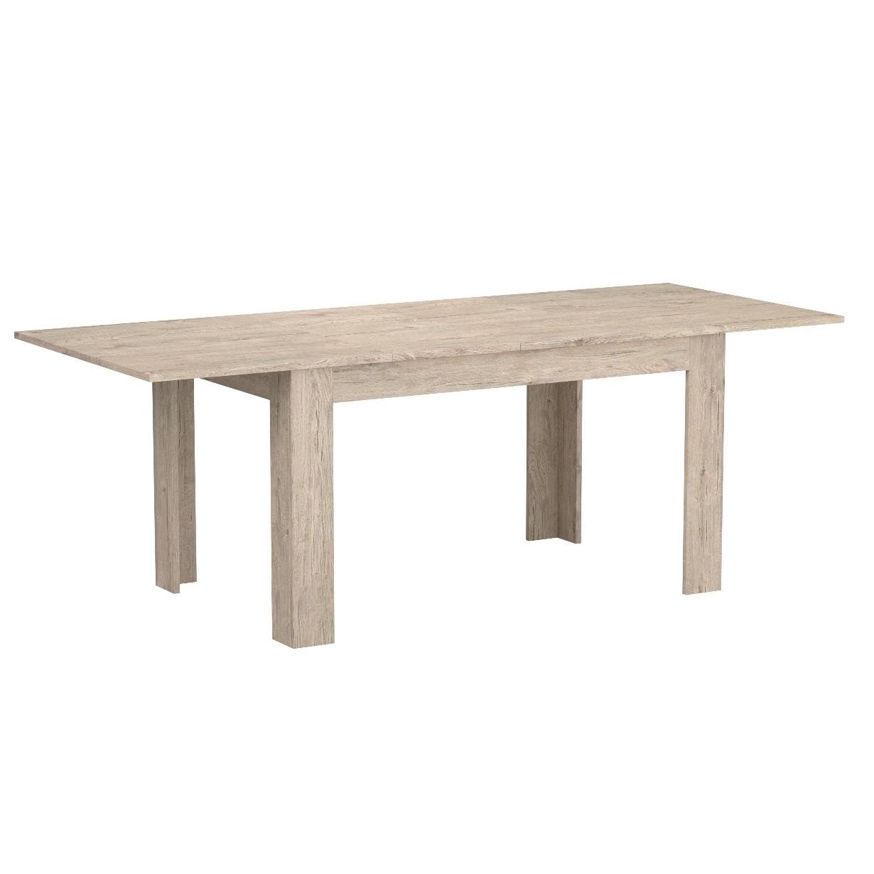 Mobili Fiver, Easy, Extendable Dining Table, Oak, Made in Italy - WoodArtSupply