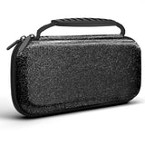 homicozy Glitter Carrying Case Compatible with Nintendo Switch OLED & Switch Console,Black Protective Hard Travel Case Shell Pouch for Nintendo homicozy