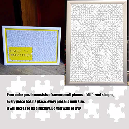 TINYOUTH 1000 Pieces Blank Jigsaw Puzzle to Draw On, 42cmx29.7cm DIY White Puzzles, 2mm Mini Jigsaw Puzzle Family Puzzle Game Stress Reliever - WoodArtSupply